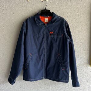 Vans Navy Blue Trucker Jacket Zip-Up